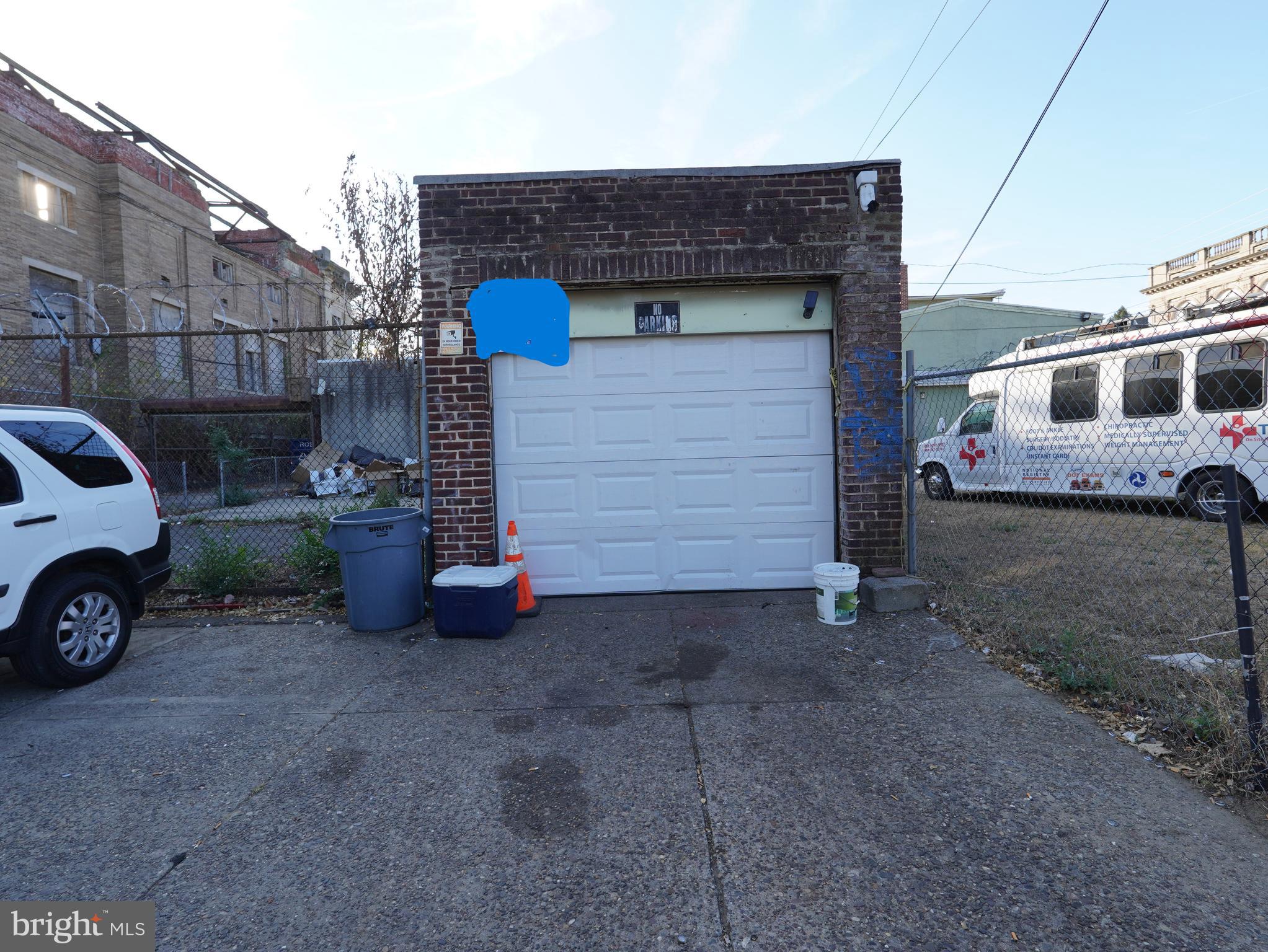 a view of a car garage