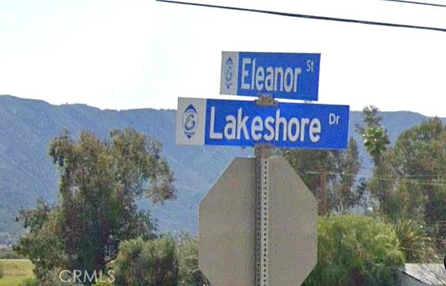 a view of a street sign