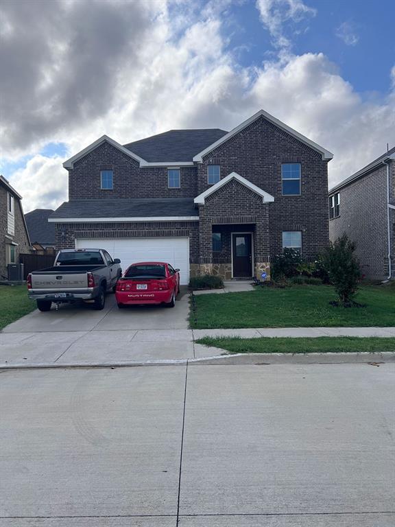 a car parked in front of a house