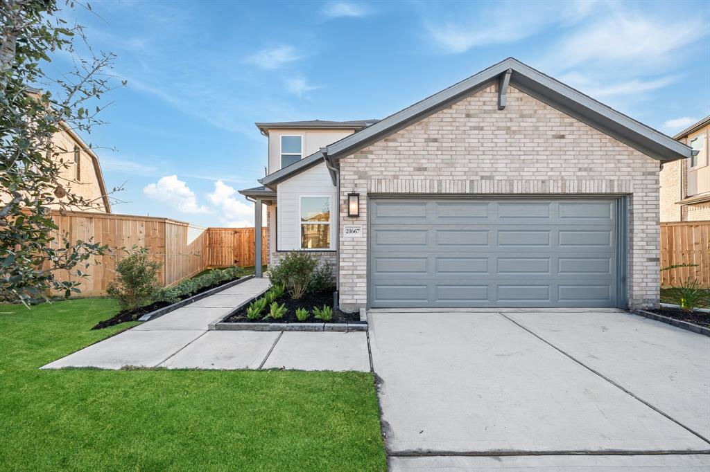 front view of house with a yard