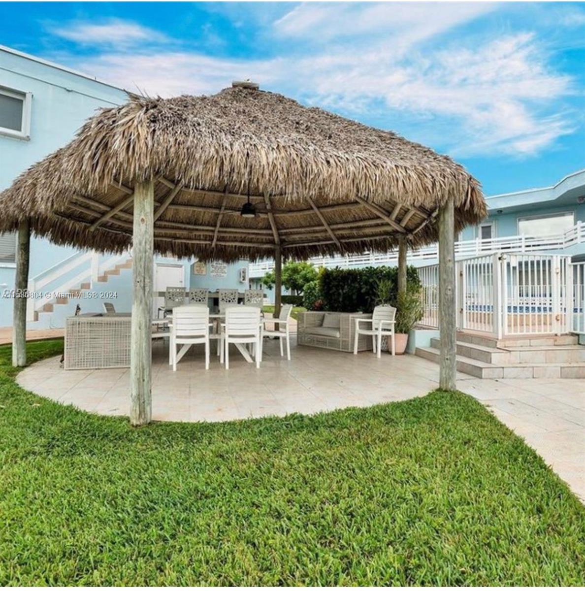 a view of outdoor space yard deck patio and swimming pool