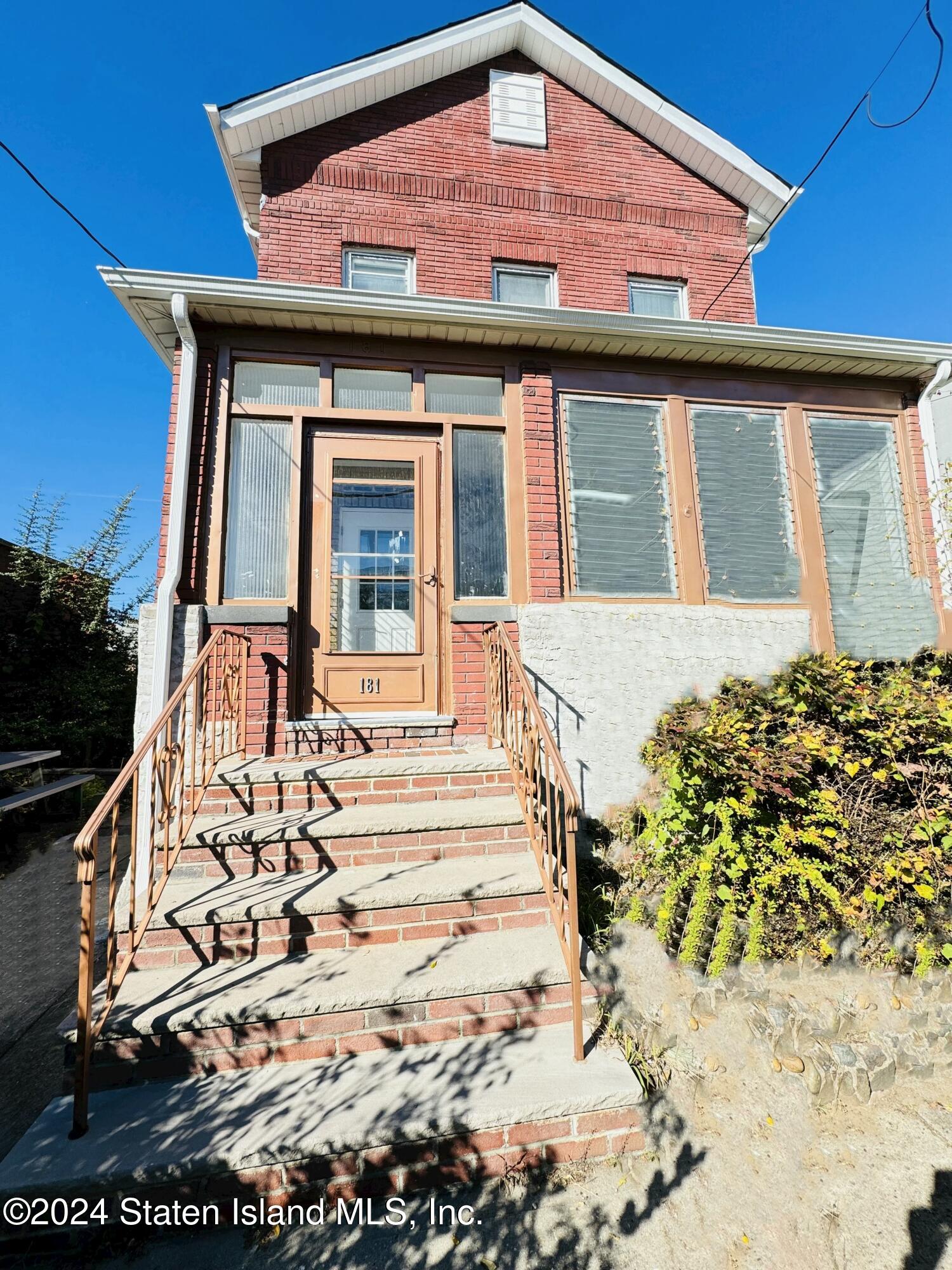 a front view of a house