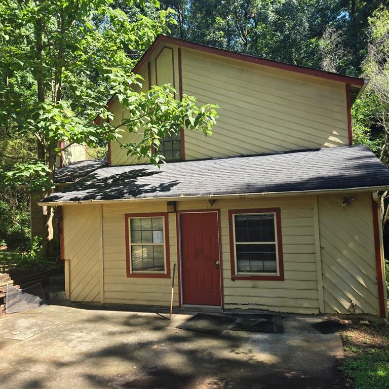 a house with a door