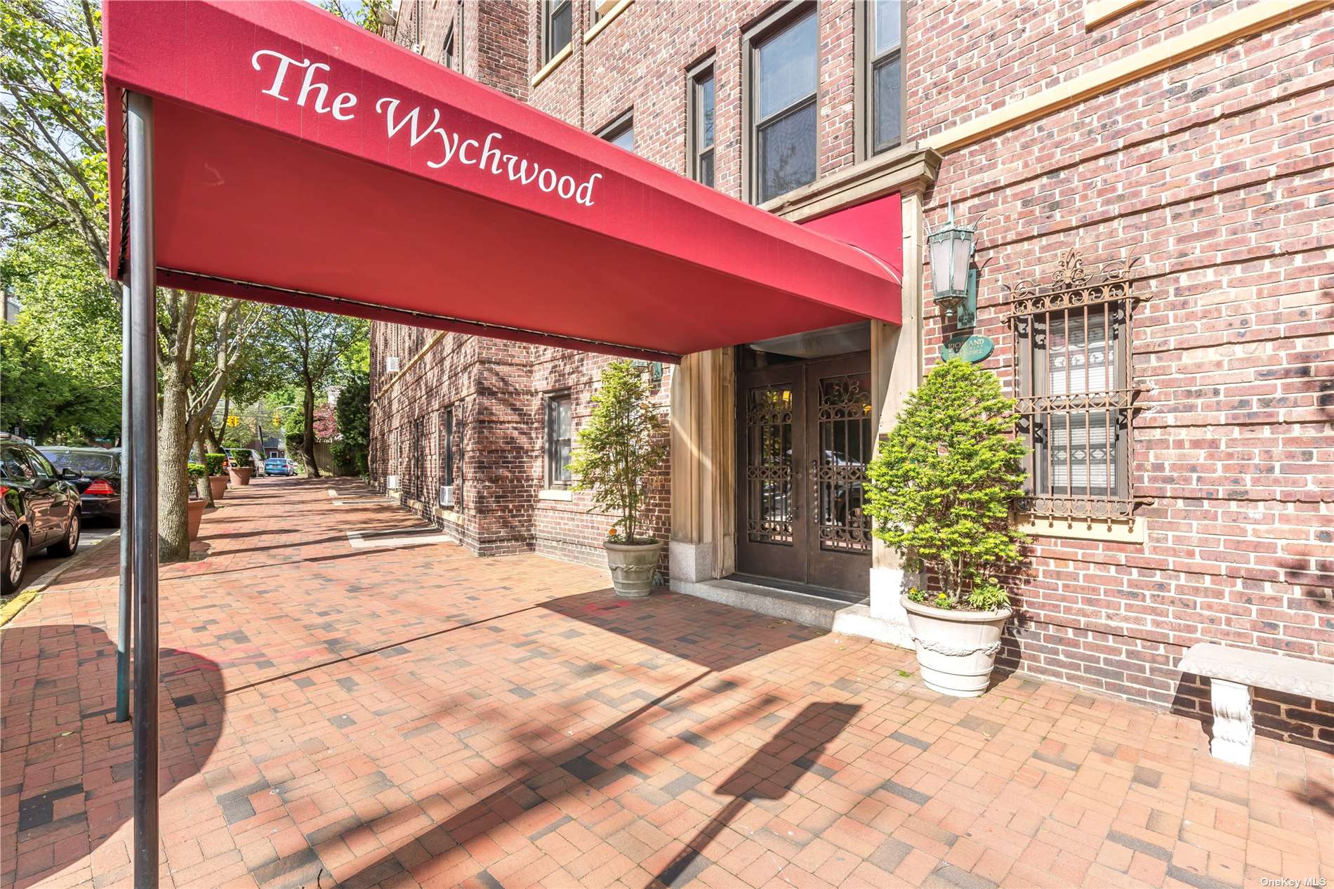 a view of a building with a outdoor space