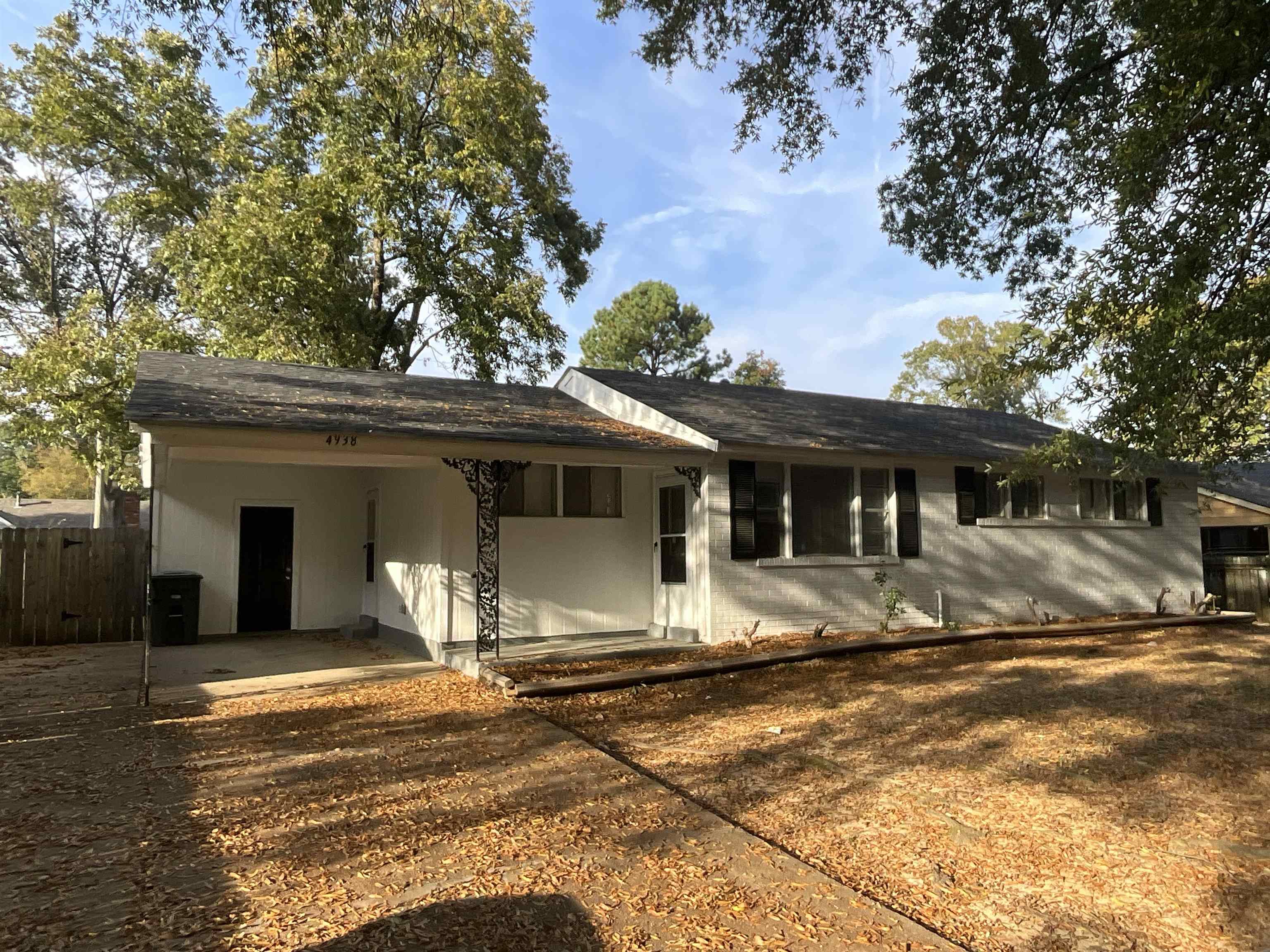 View of front of property with a patio