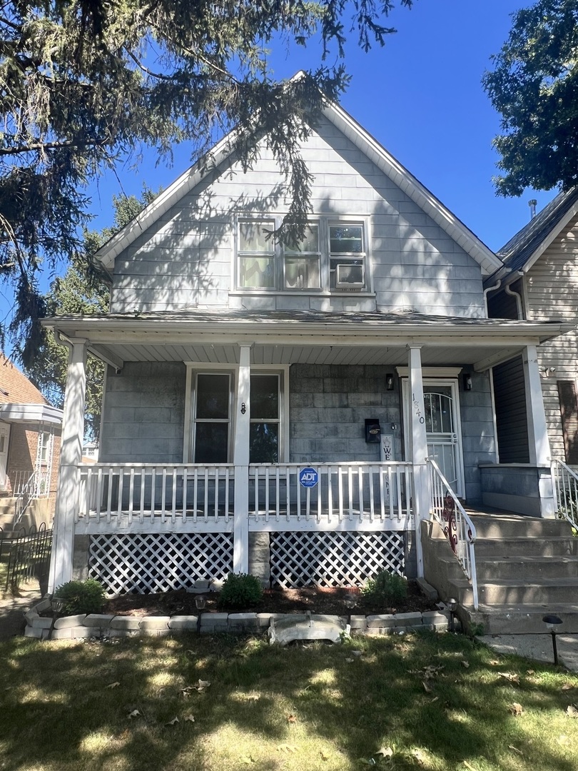 a front view of a house