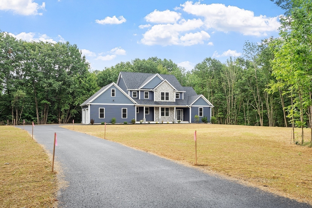 a house with trees in the background