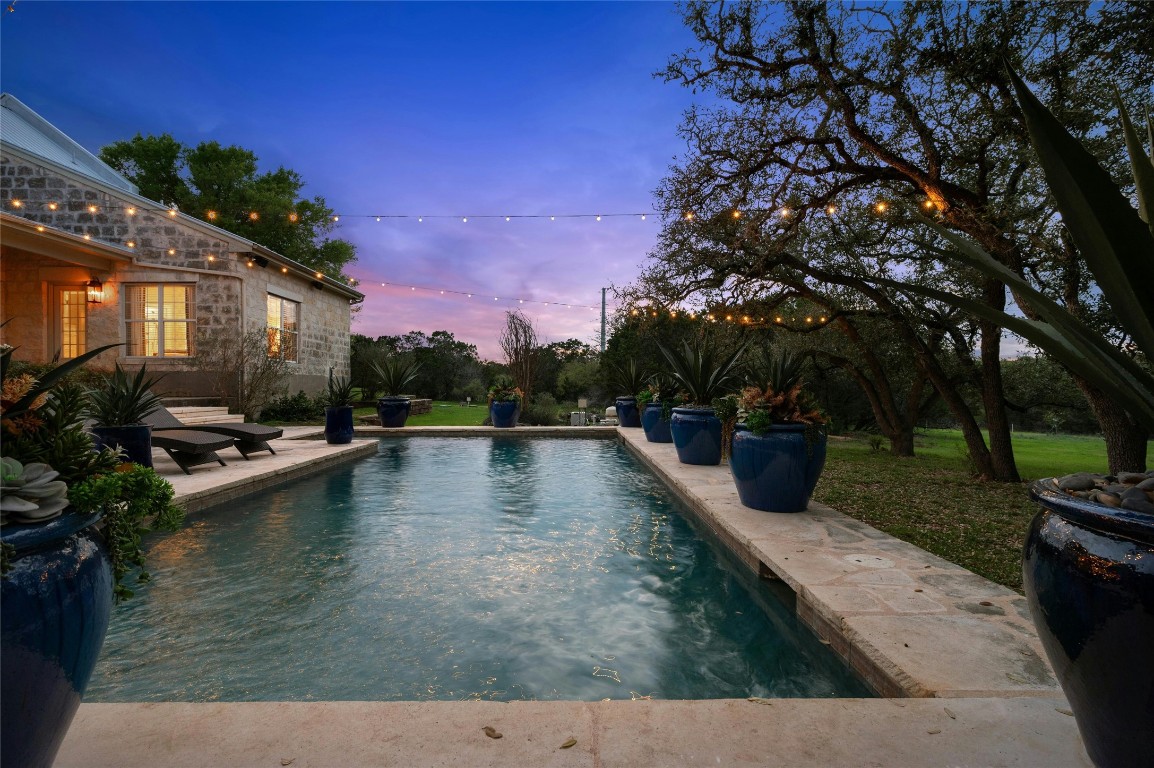 Night swim under the stars.