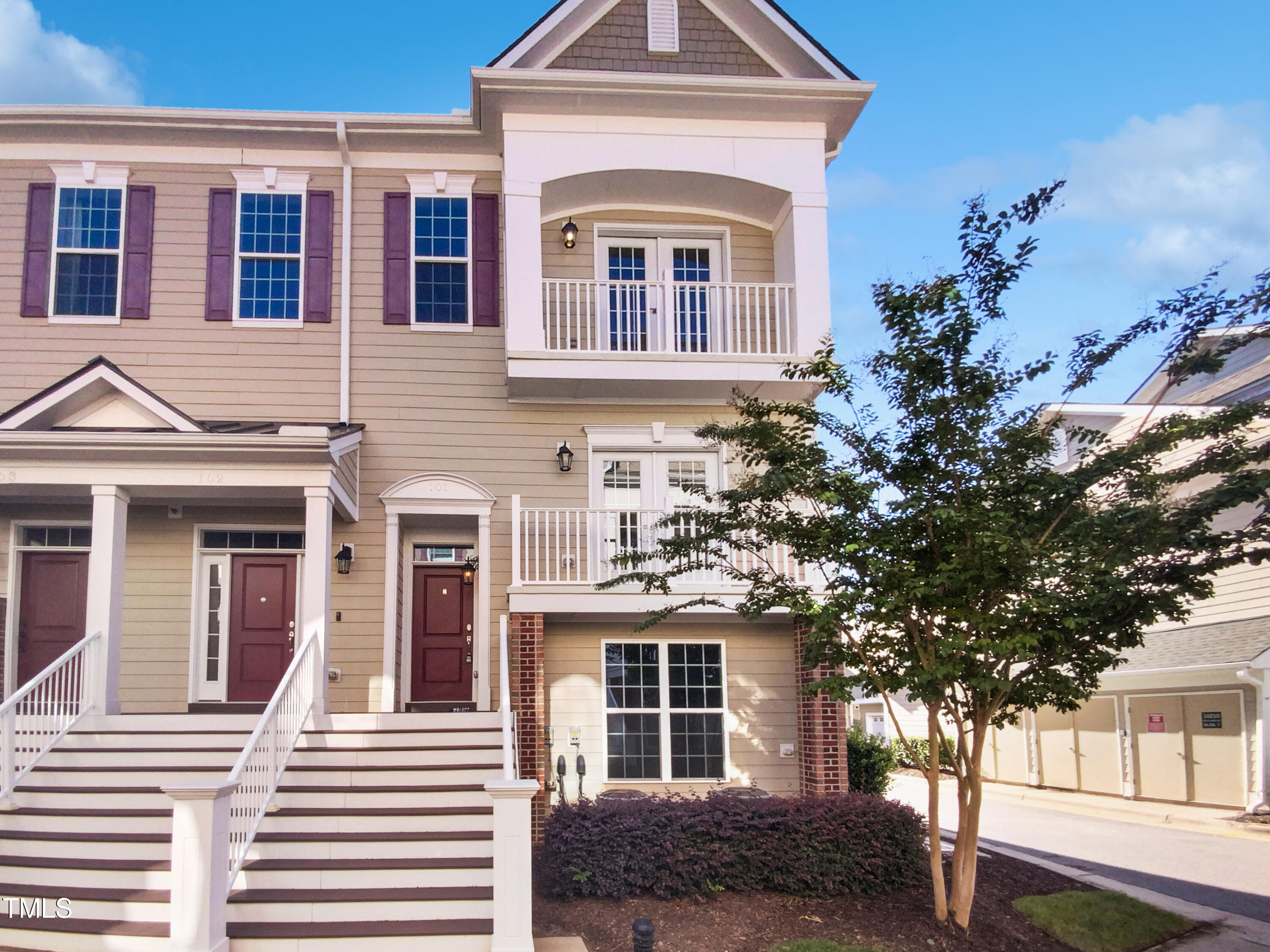 a front view of a house