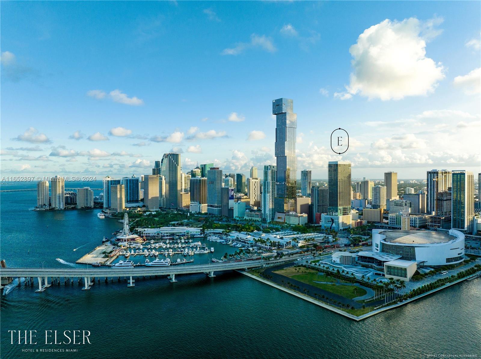 a view of a city with tall buildings