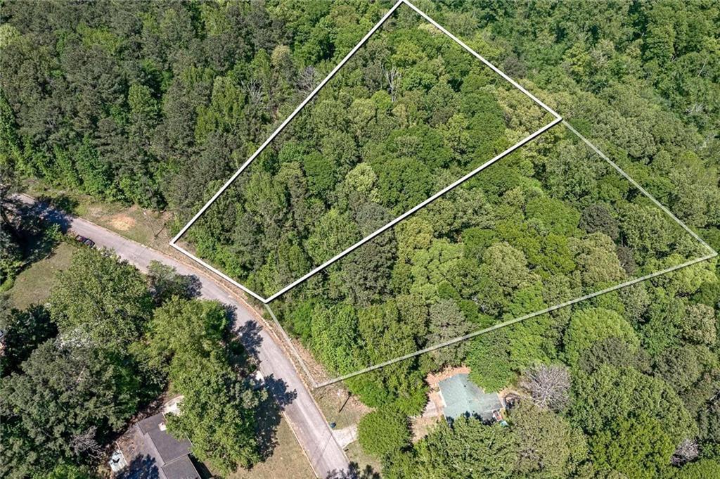 a aerial view of a house