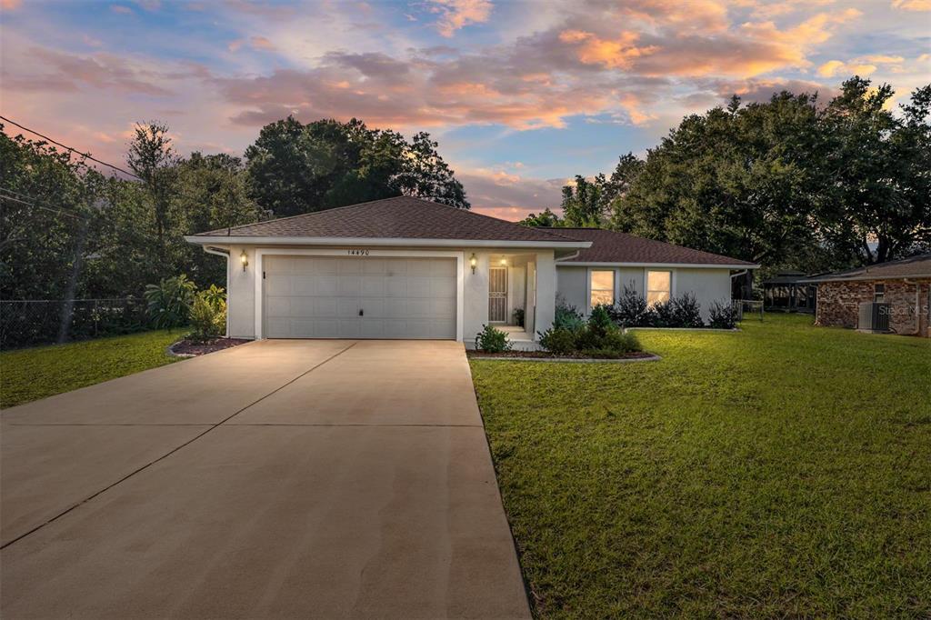 front view of house with a yard