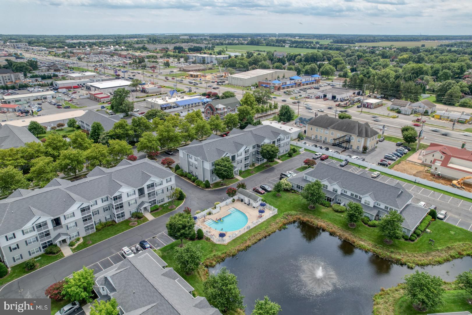 an aerial view of multiple house