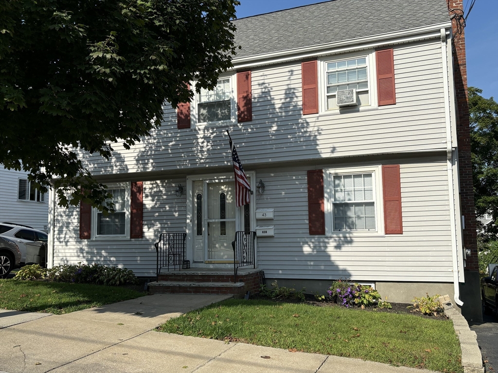 a front view of a house