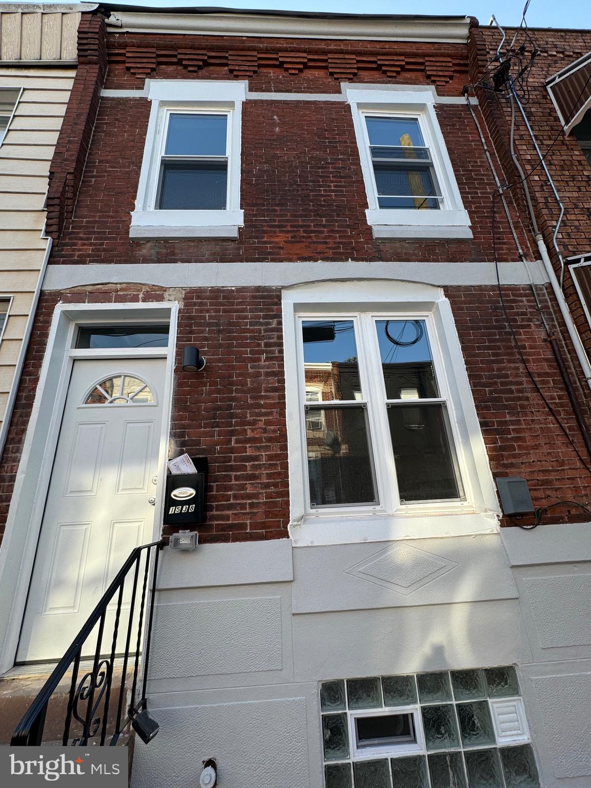 a view of a building with a window