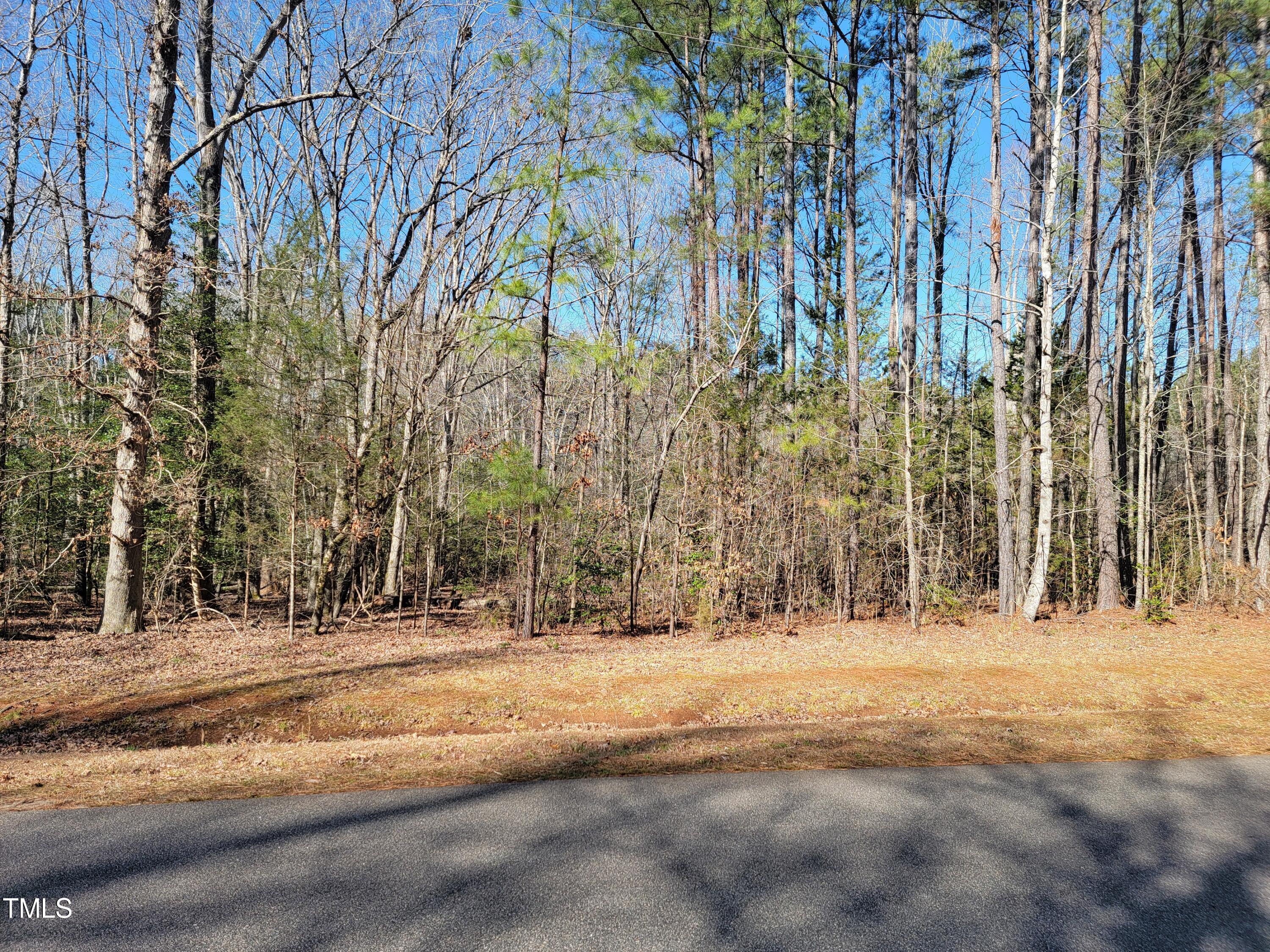 a view of road with trees