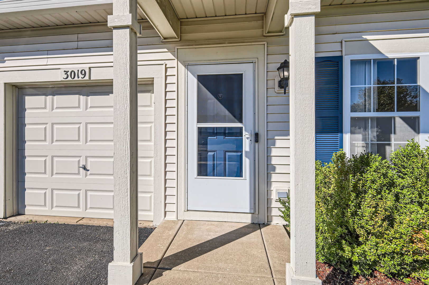 a view of front door of house