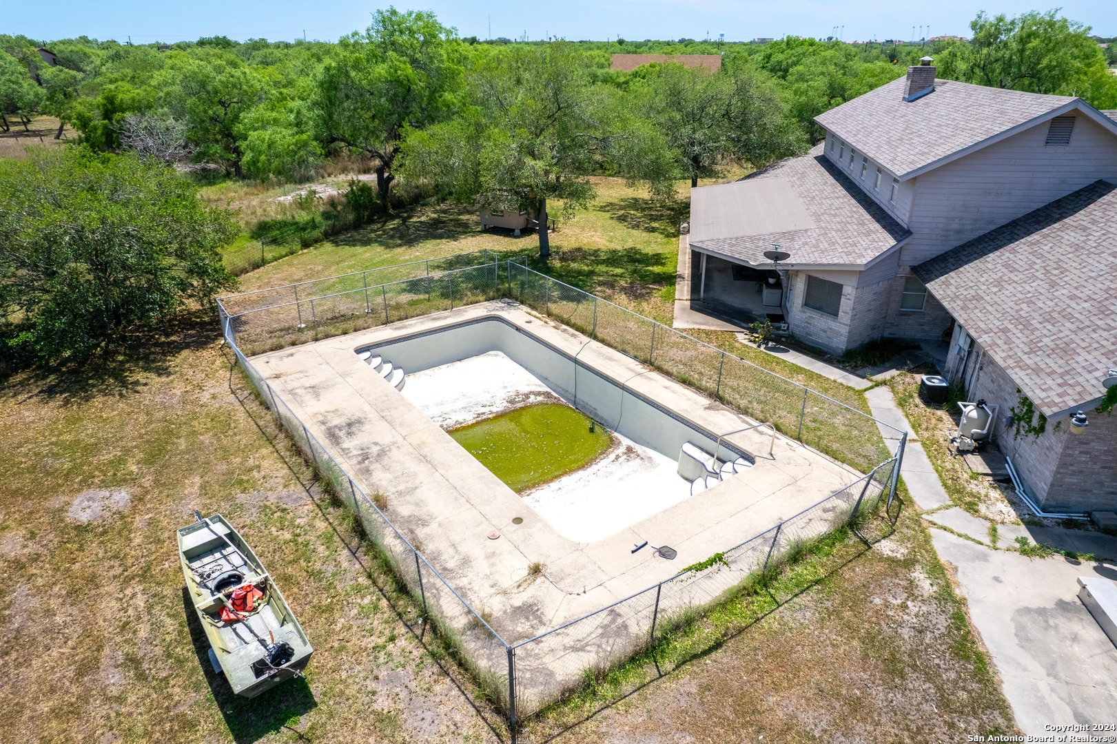 a view of a house with pool