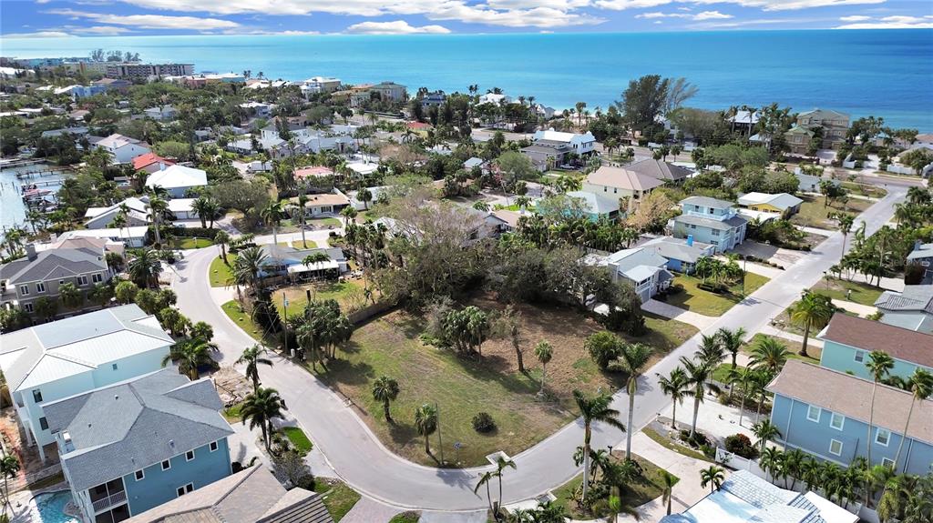 an aerial view of multiple house