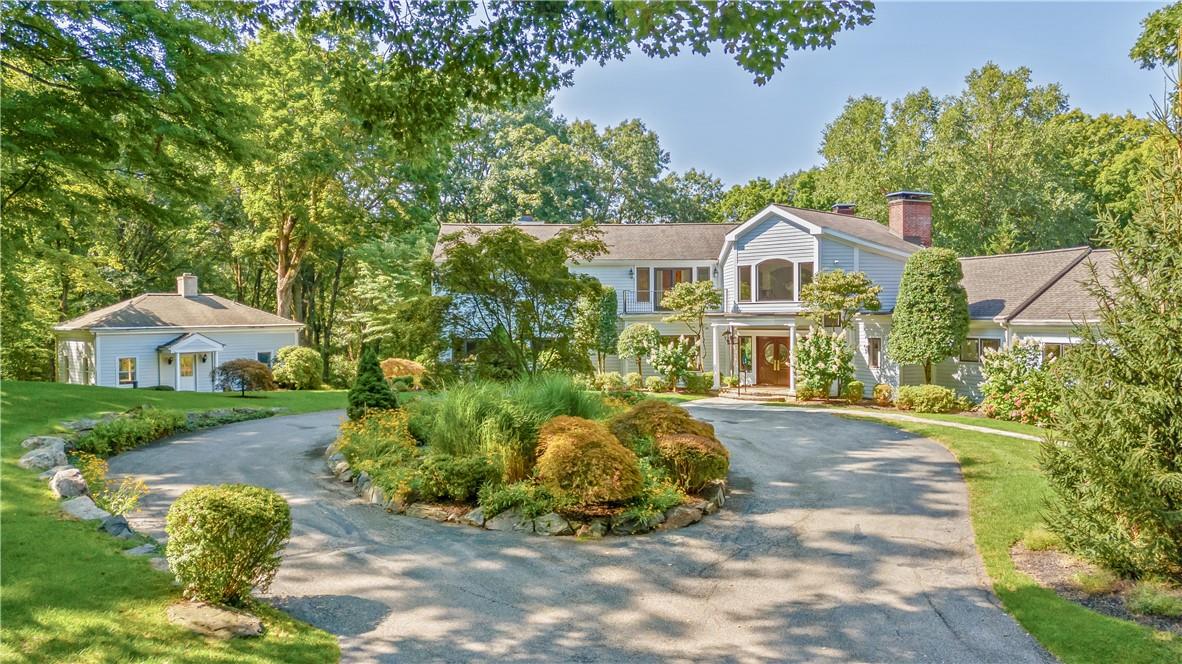 View of home and circular driveway