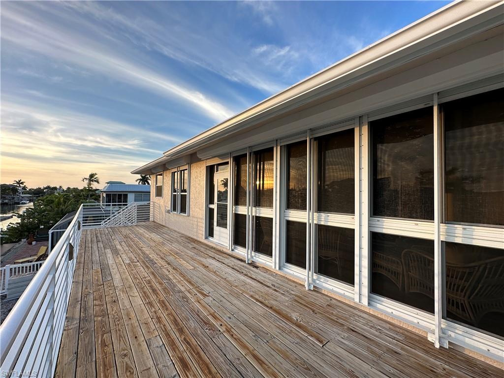 a view of a house with a balcony