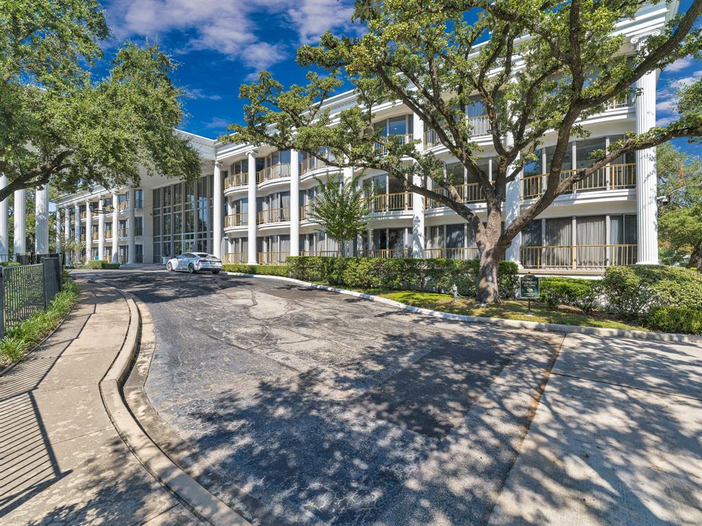 a view of a building with a outdoor space