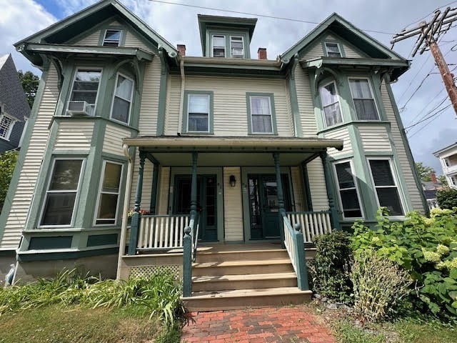 a front view of a house