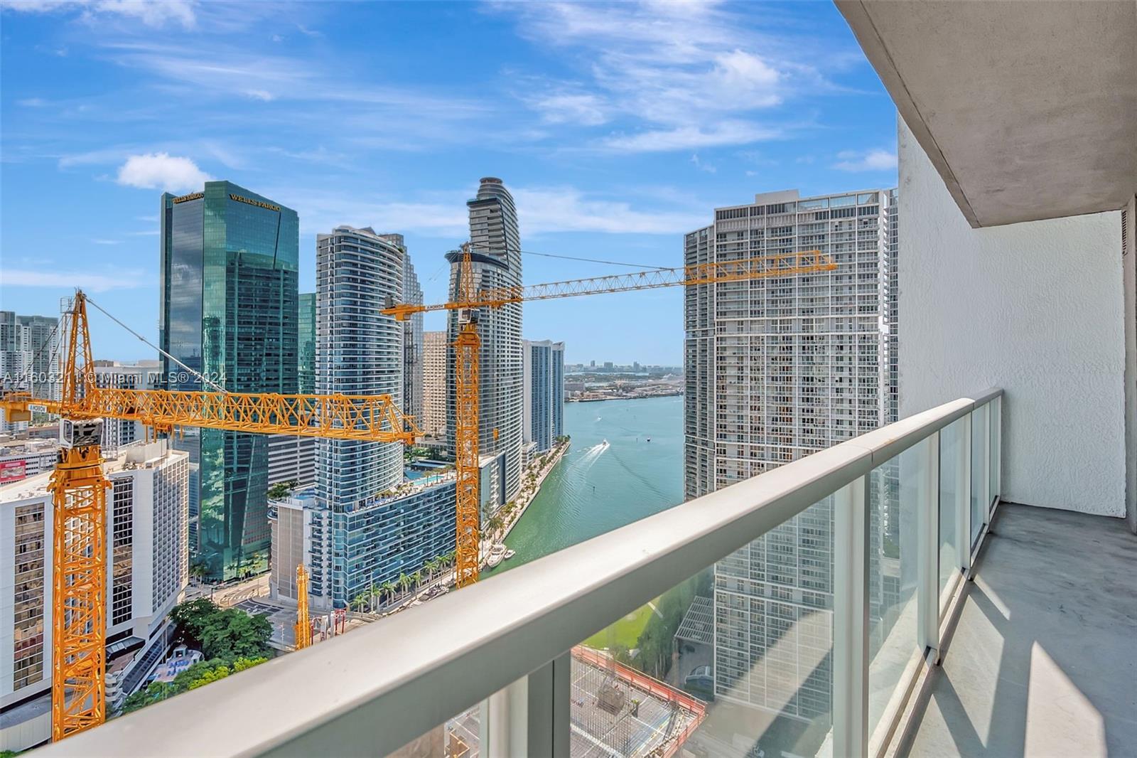 a city view from balcony