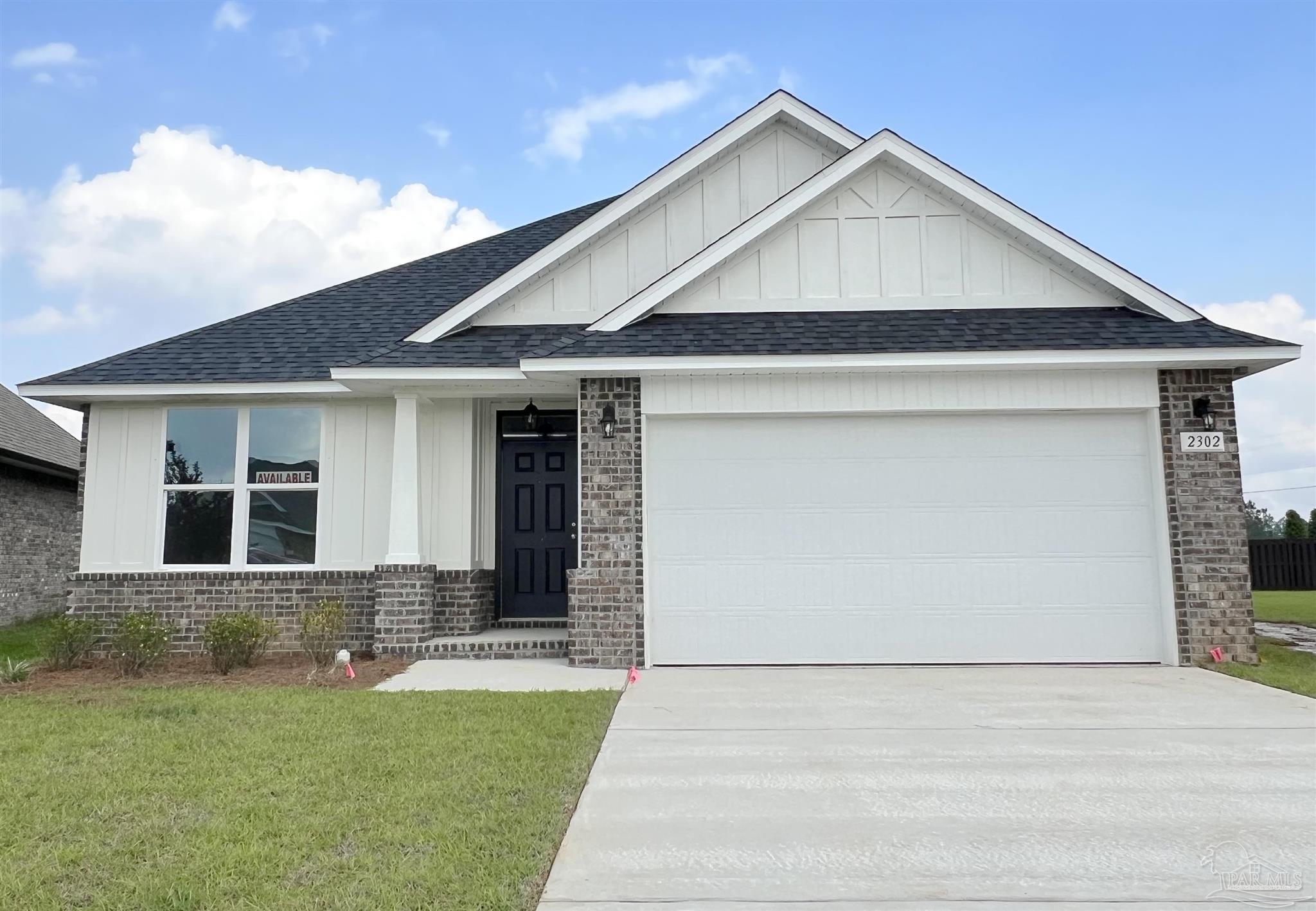 front view of house with a yard