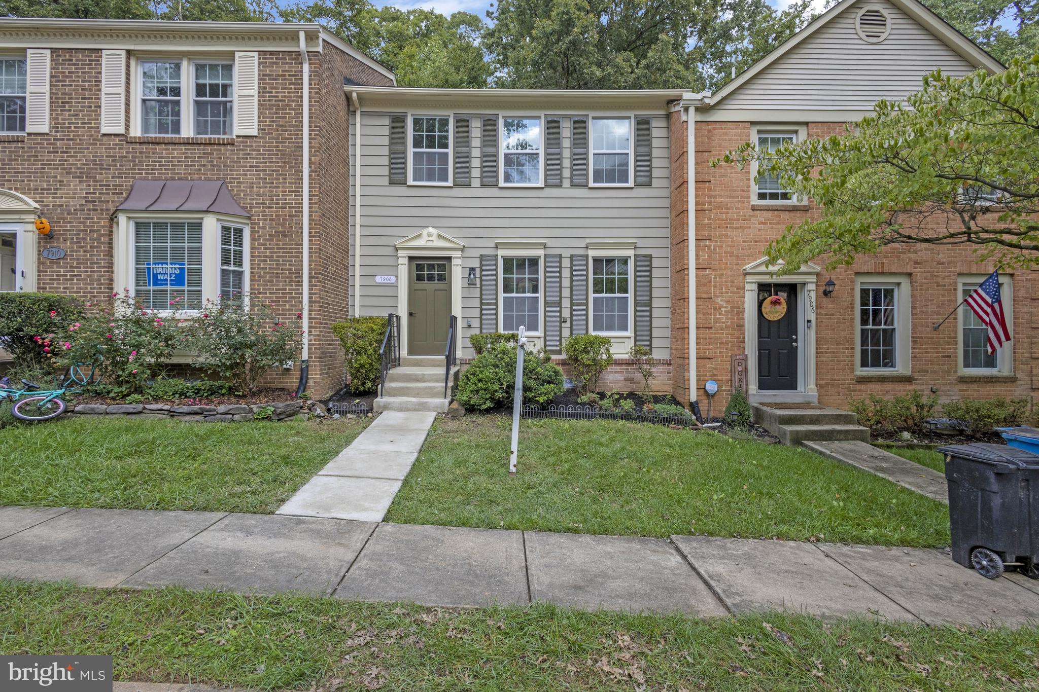 a house view with a garden space