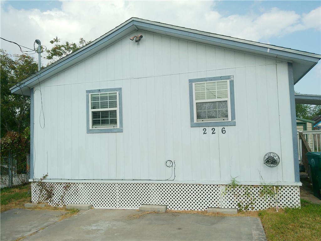 a front view of a house