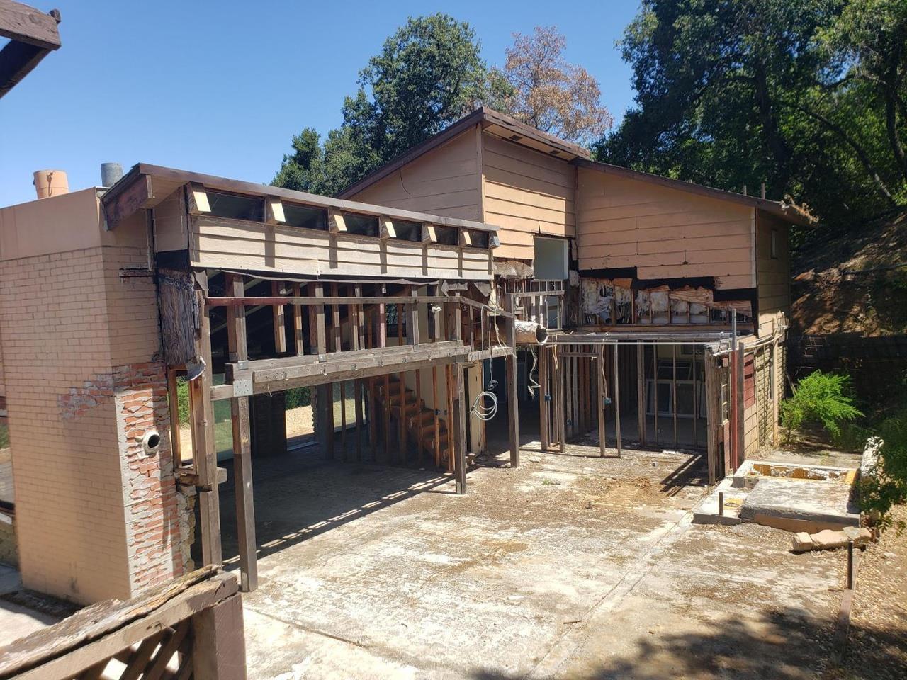 a view of a house with a balcony