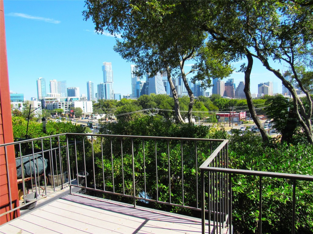 Downtown view from back balcony