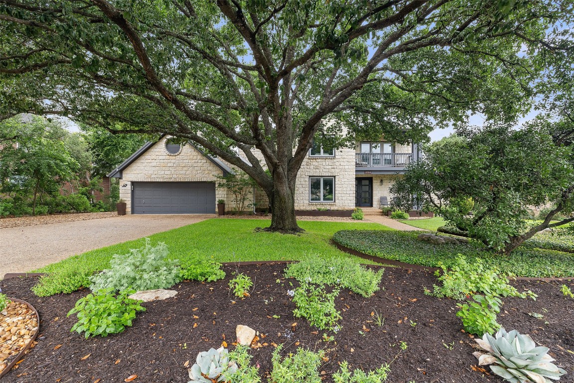 Located on a cul-de-sac, you are welcomed by the most beautiful curb appeal.