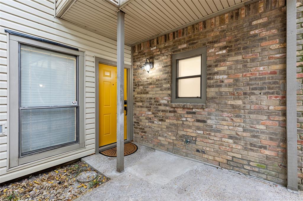 a view of front door of house