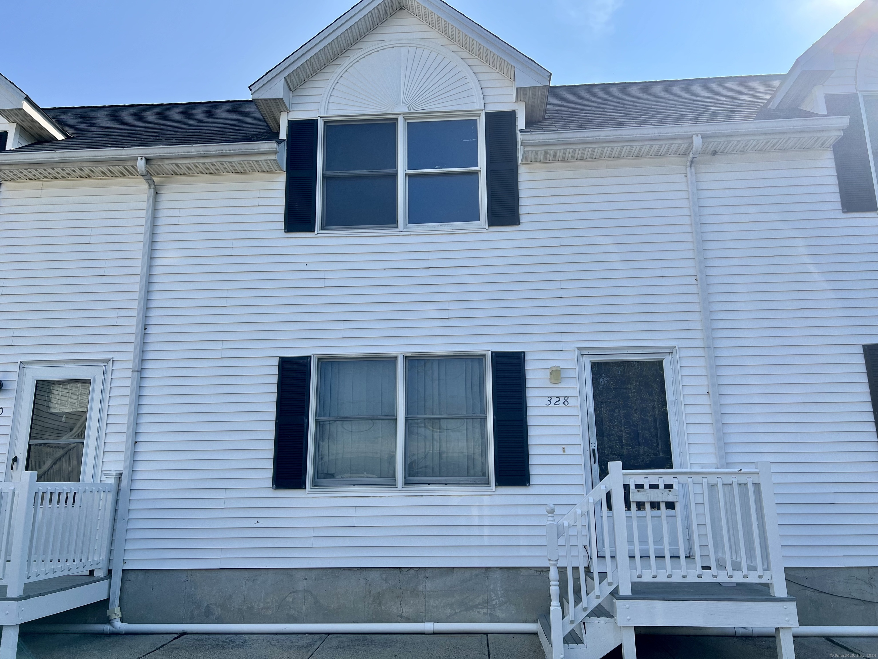 a view of front door of house