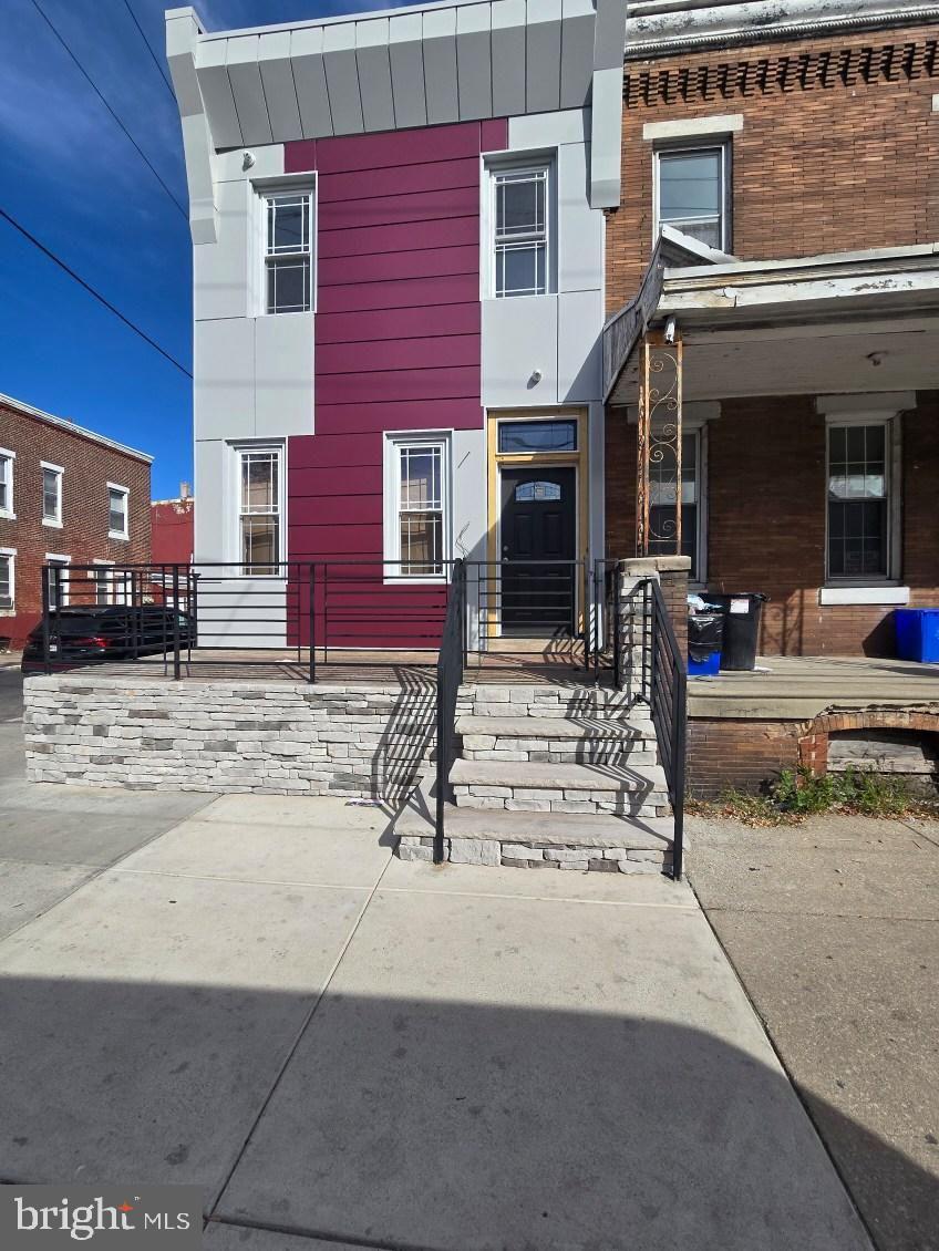 a view of a house with a patio