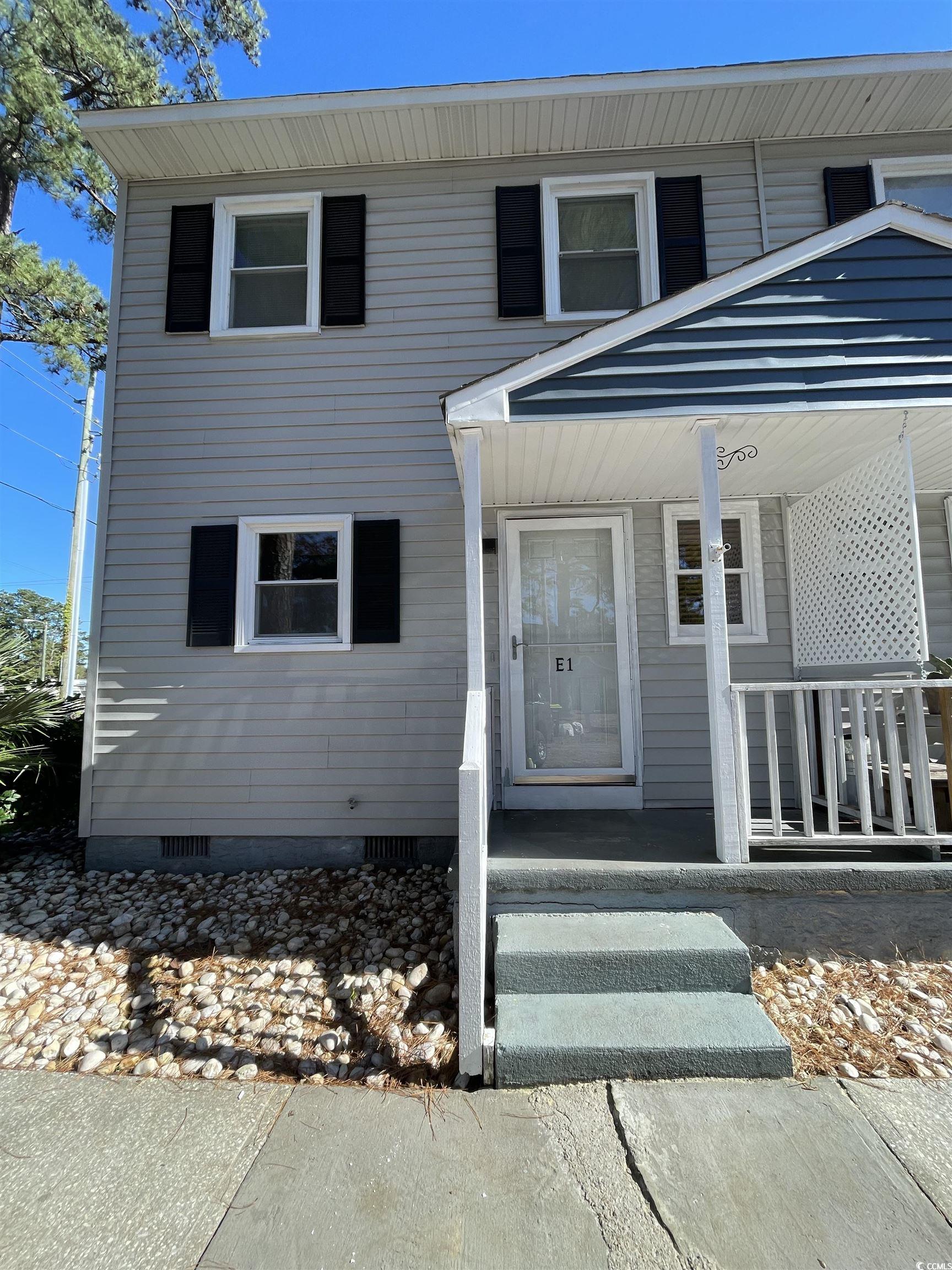 View of front facade with covered porch