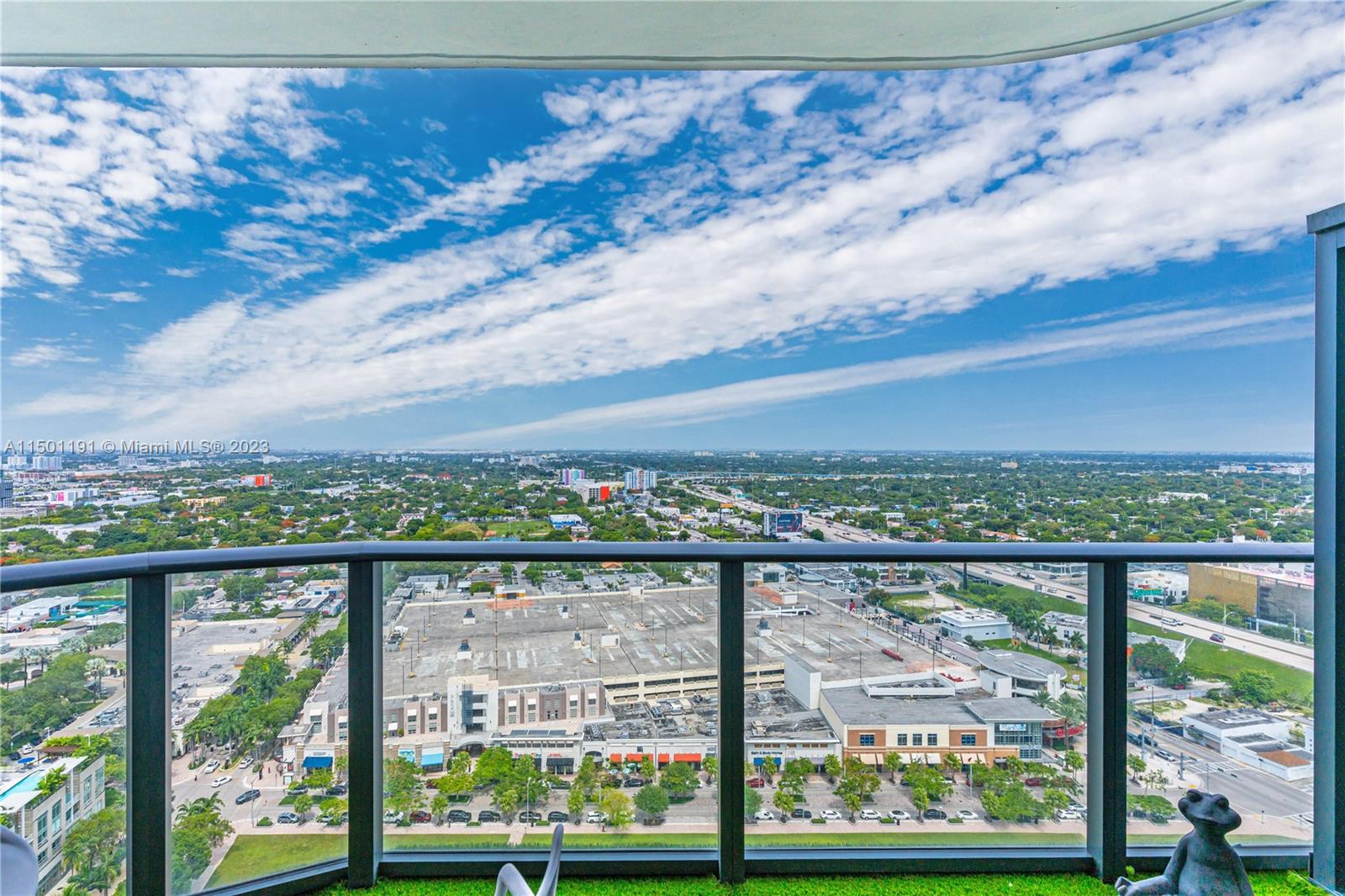 an outdoor view from a balcony