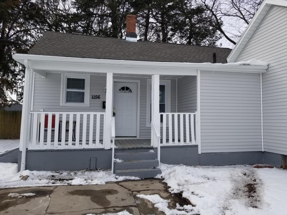 a front view of a house