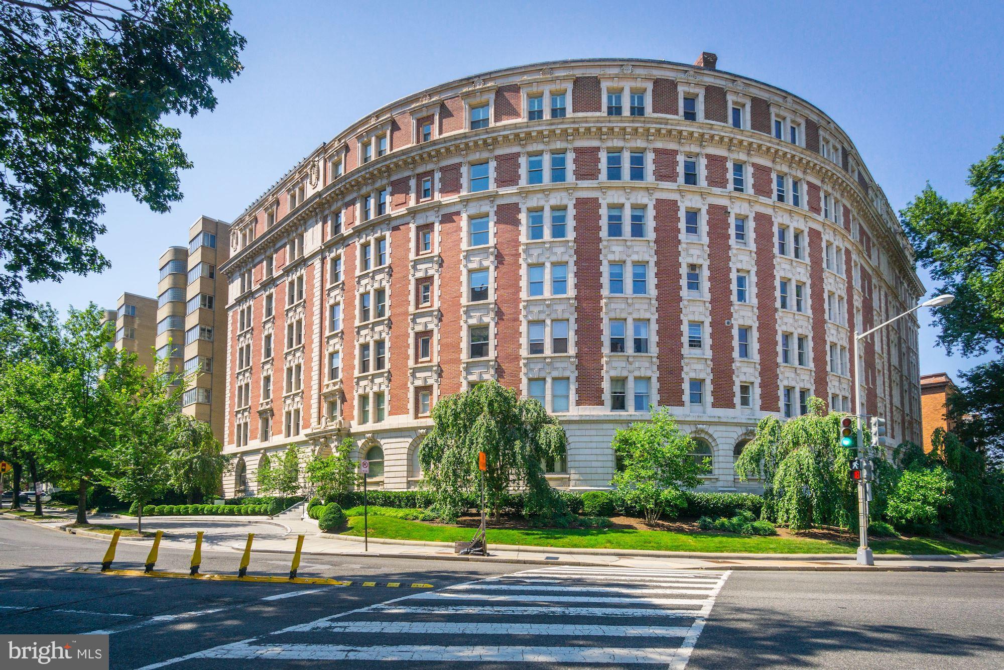 a front view of a building