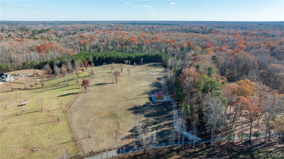 Bird's eye view with a rural view