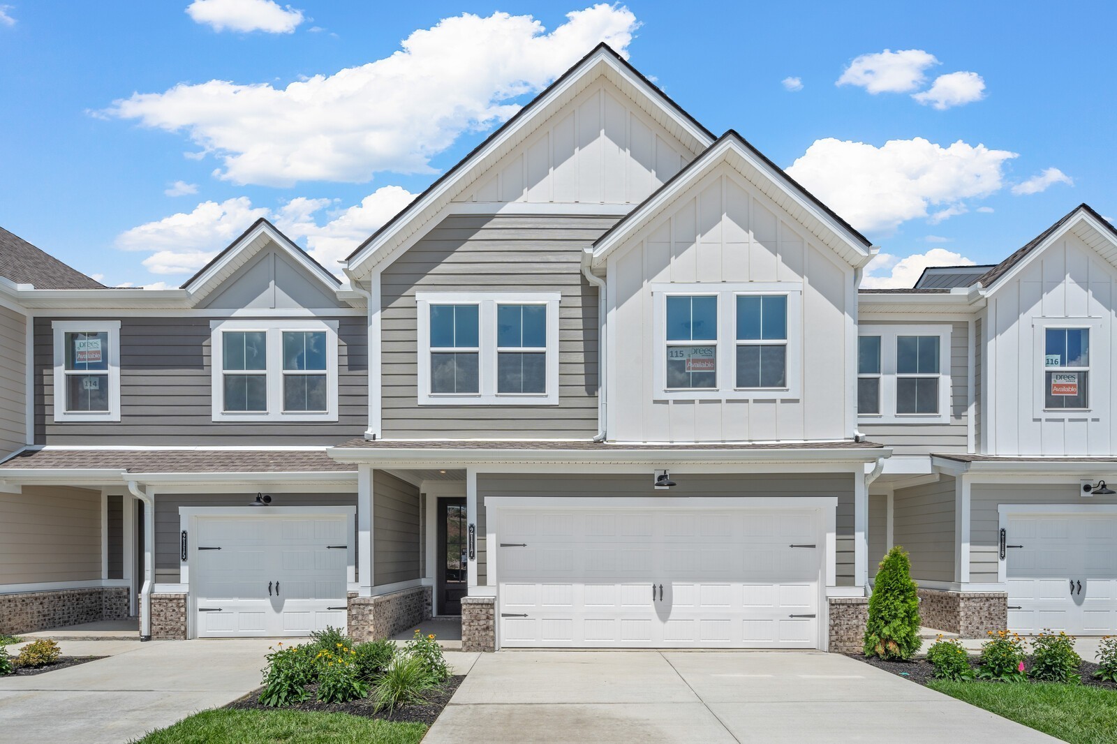 Photos of a completed Blackwell townhome with one of many curated design collections!