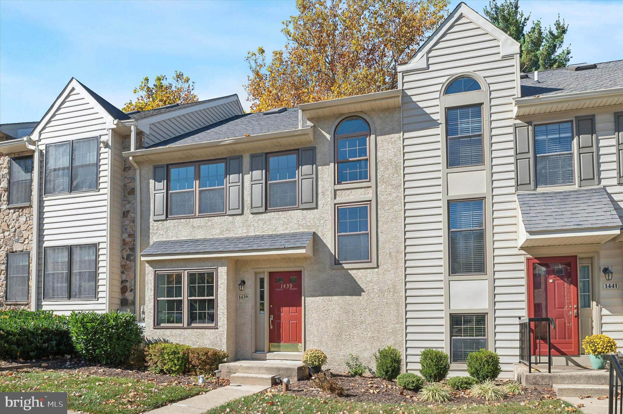 a front view of a house