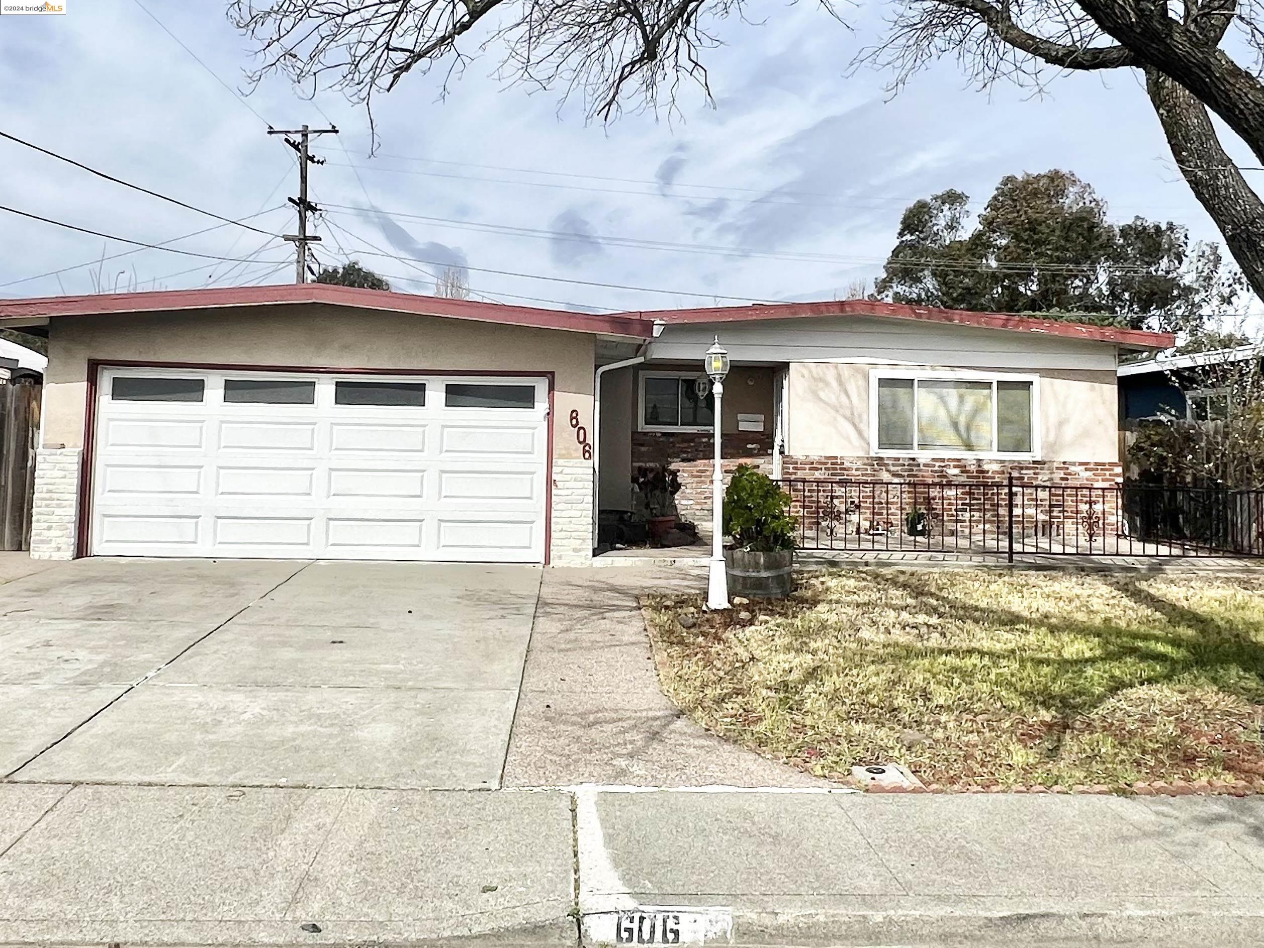 a view of a house with a patio