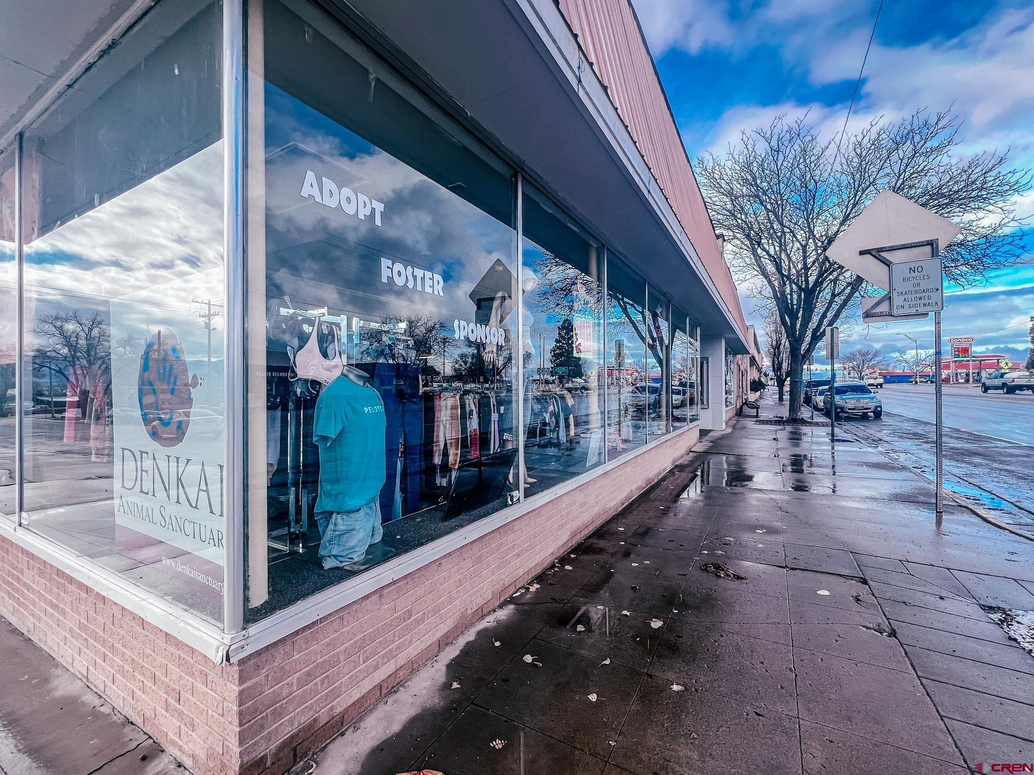 a view of a building with a pathway