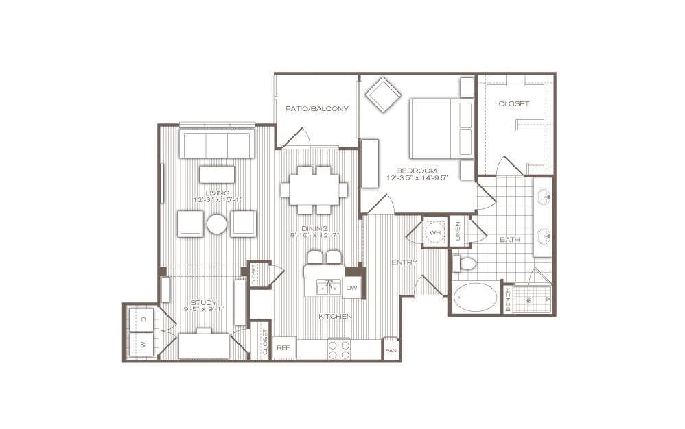 a picture of a floor plan