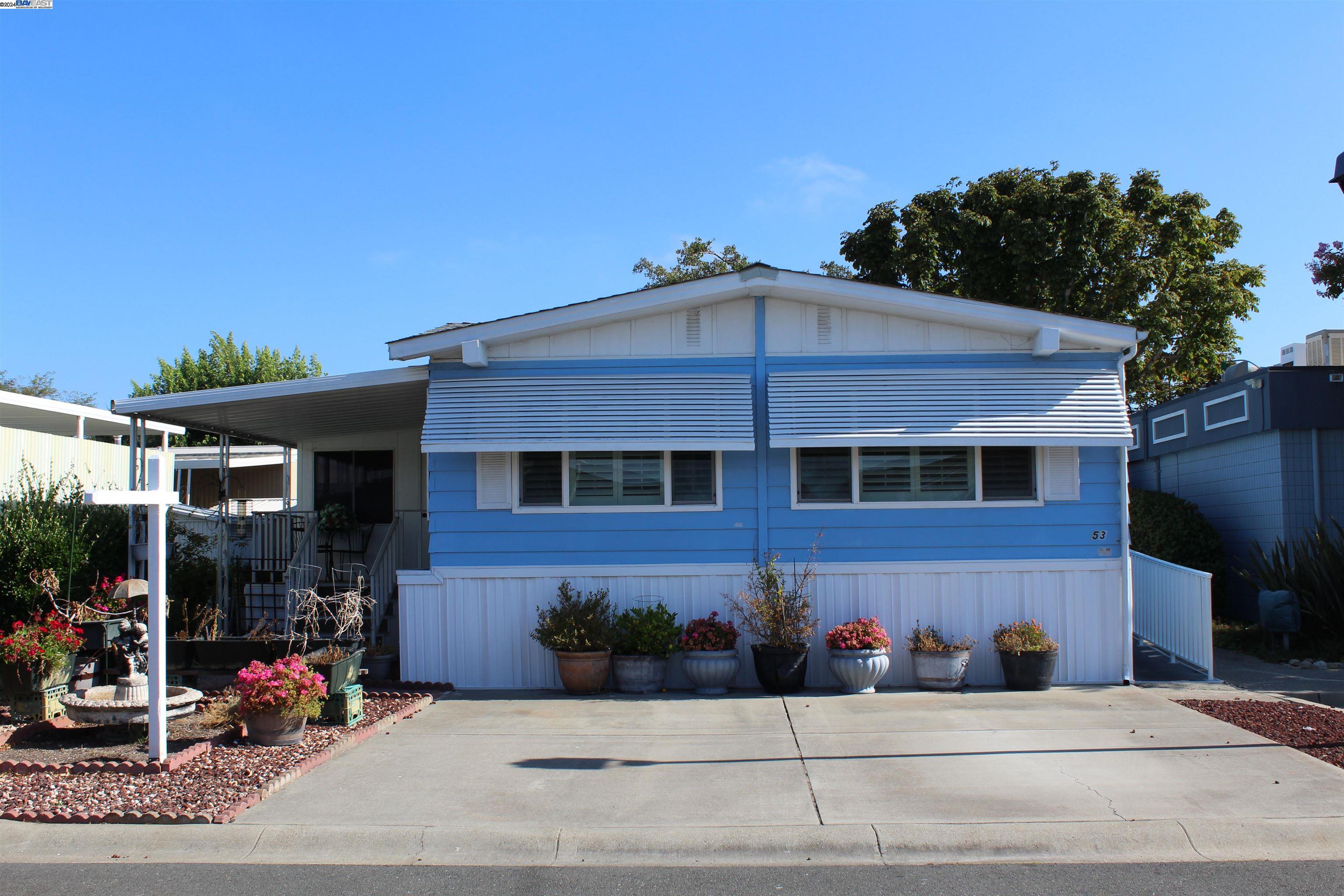 a front view of a house