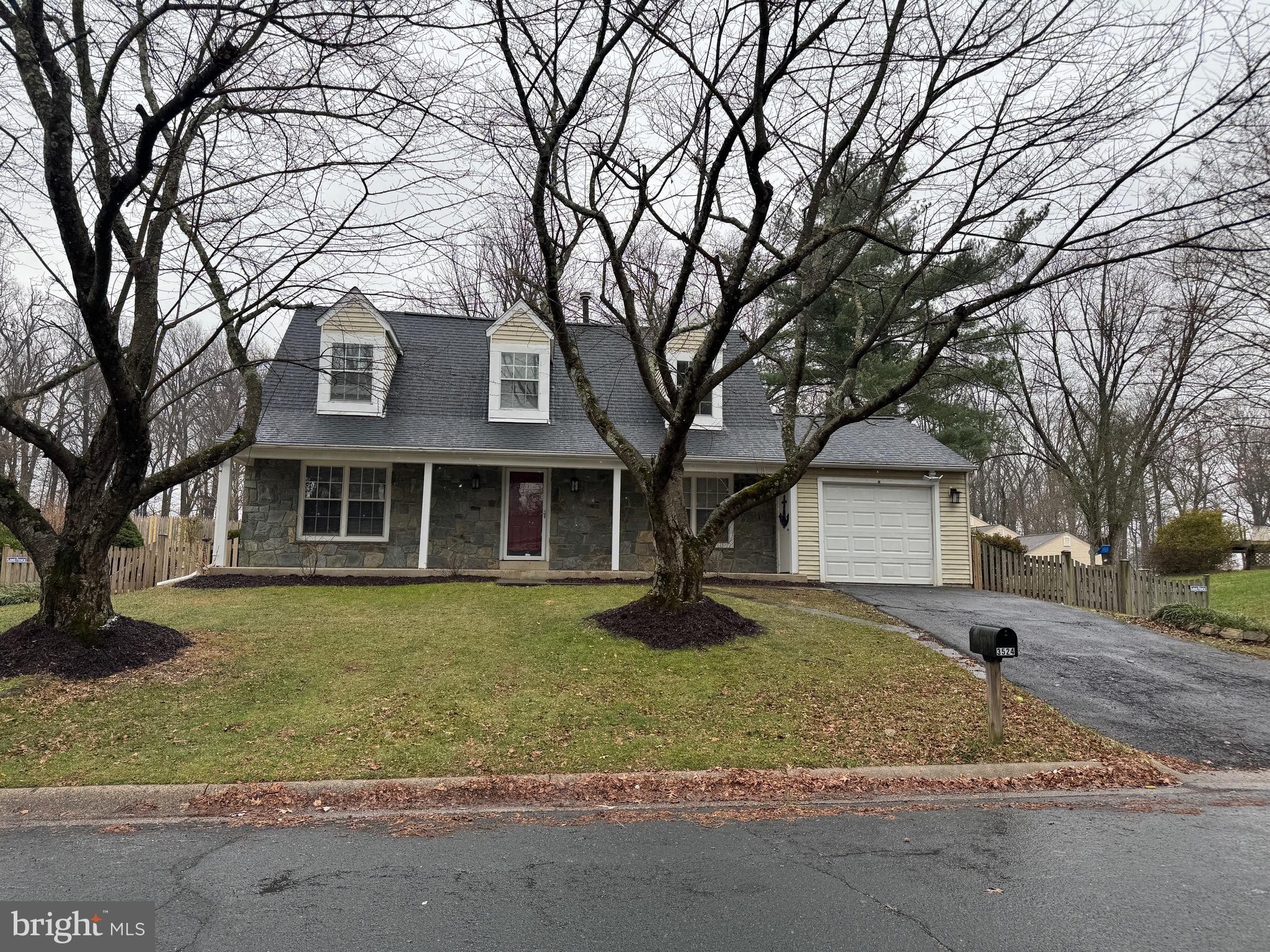 front view of house with a yard