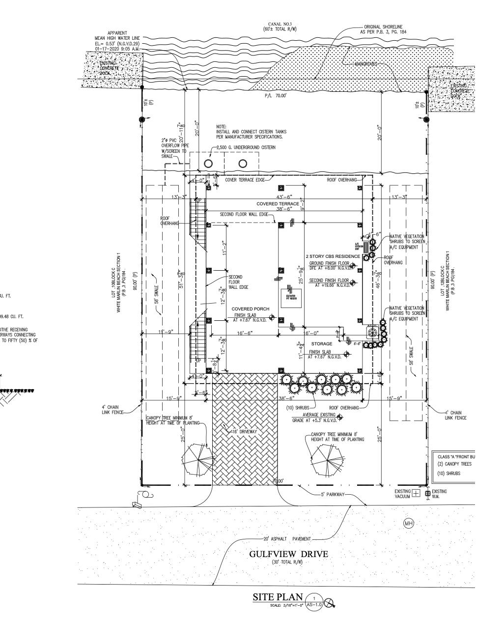 142 Gulfview Dr Site Plan